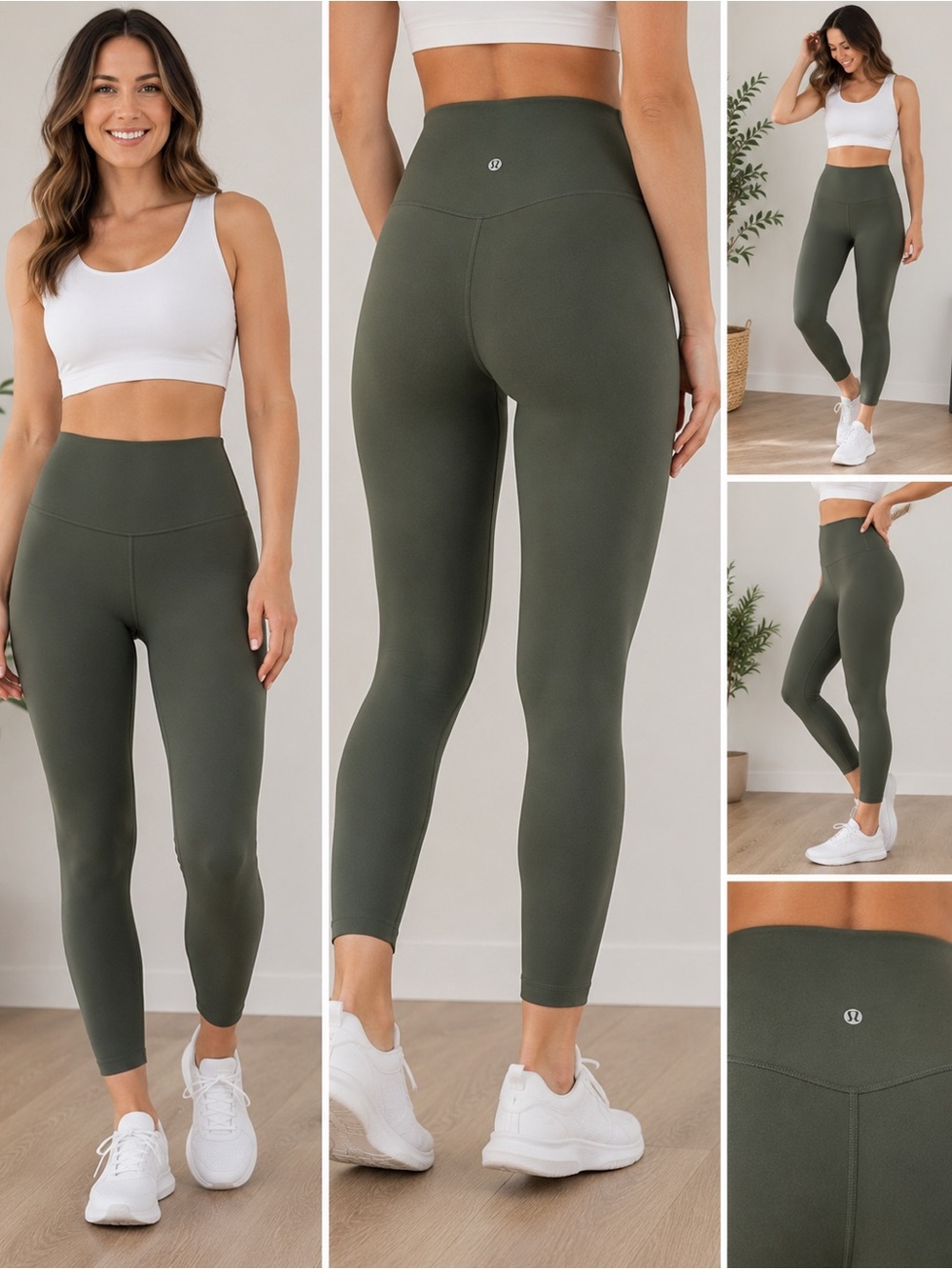 Lululemon Align High-Rise 25” Leggings Olive Green Size 8 (Estimated)